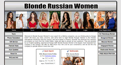 Desktop Screenshot of blonde-russian-women.com