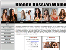 Tablet Screenshot of blonde-russian-women.com